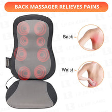 Load image into Gallery viewer, LEK Car Home Office Massage Cushion with Heating Kneading Airbag Massage Chair Shiatsu Massge Pad
