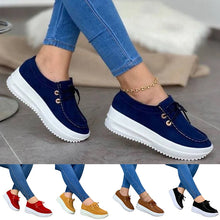 Load image into Gallery viewer, New Lady Sneakers Shoes Breathable Women Thick Bottom Lace Up Shoes Non Slip Casual Shoes For Spring Fall Zapatillas Mujer 2020
