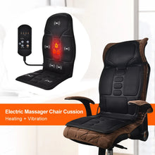 Load image into Gallery viewer, Electric Vibrating Car Massage Massage Chair Mat Portable Massager Cushion Home Infrared Heating Back Vibrator Massage Pads
