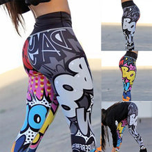 Load image into Gallery viewer, Print Yoga Pants Women Unique Fitness Leggings Workout Sports Running Leggings Sexy Push Up Gym Wear Elastic Slim Pants
