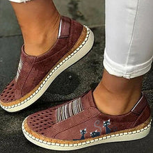 Load image into Gallery viewer, 2021 Trainers Canvas Flat Shoes Women Casual Elastic Overshoes Cat Print Single Vulcanize Shoes Women Summer Autumn Sneakers
