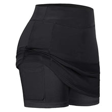 Load image into Gallery viewer, Women Sports Tennis Skirts Golf Skirt Fitness Shorts High Waist Athletic Running Skirt Quick Dry Sport Skort Pocket Tennis Dress
