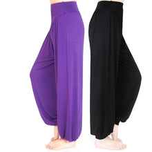 Load image into Gallery viewer, Women Yoga Pants Women Plus Size Sports Pants Yoga Leggings Colorful Bloomers Dance Yoga TaiChi Pants Modal WomenTrousers
