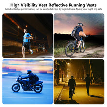 Load image into Gallery viewer, Safety Vest Adjustable Running Gear LED Reflective Stripes Battery Operated Reflective
