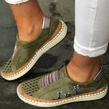 Load image into Gallery viewer, 2021 Trainers Canvas Flat Shoes Women Casual Elastic Overshoes Cat Print Single Vulcanize Shoes Women Summer Autumn Sneakers
