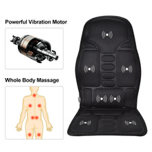 Load image into Gallery viewer, Electric Vibrating Car Massage Massage Chair Mat Portable Massager Cushion Home Infrared Heating Back Vibrator Massage Pads
