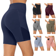 Load image into Gallery viewer, Plus Size Yoga Shorts Gym Fitness Shorts Quick-Drying Women High Waist Sport Shorts Soild Jogging Leggings Workout Tight 5XL
