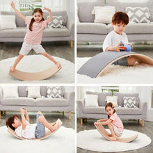 Load image into Gallery viewer, Child Seesaw Wooden Balance Board Children&#39;s Puzzle Sense Hand Foot Training Balance Twist Toys Yoga Workout Exercise Board
