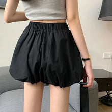 Load image into Gallery viewer, Summer Solid Shorts Elastic Waist High Street Sexy Women Shorts Bottoms Fashion Streetwear Loose Lady Bloomers
