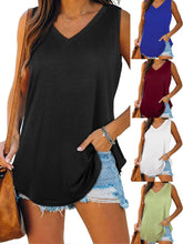 Load image into Gallery viewer, Plus size women&#39;s summer sports vest, comfortable casual sports sleeveless top, tank top
