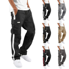 Load image into Gallery viewer, Men&#39;s Cargo Pants Harajuku Streetwear Pants Hip Hop Pants Male Casual Jogging Sweatpants Pocket Casual Straight Sports Trousers
