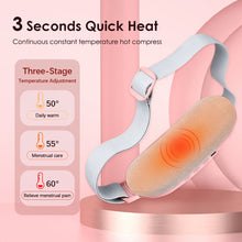 Load image into Gallery viewer, Menstrual Heating Pad Smart Warm Palace Belt Relief Waist Pain Cramps Vibrating Abdominal Massager Electric Waist Belt Device
