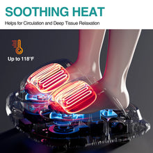 Load image into Gallery viewer, Foot Massager Heating Therapy Hot Compression Shiatsu Knead Roller Muscle Relaxation Pain Relief Electric Foot Massage Machine
