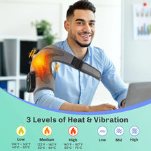 Load image into Gallery viewer, Electric Heating Vibration Massage Shoulder Brace Support Belt  Joint Injury Rehabilitation Pad Thermal Massage Equipment
