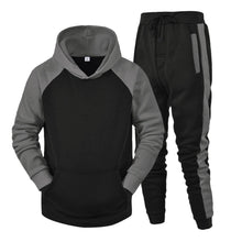 Load image into Gallery viewer, 2024 Hoodies 2 Piece Set Men y2k Streetwear Sport Casual Trouser Suits Long Sleeve Hooded Sweatshirts+Jogger Running Sweatpants
