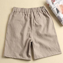 Load image into Gallery viewer, Elastic Shorts For Women Breathable Loose Cotton And Linen Half Length Pants Retro Basic Cozy Pant Womens Shorts With Pocket
