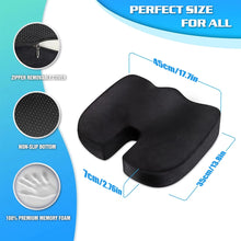 Load image into Gallery viewer, Seat Cushions for Office Chairs,Memory Foam Coccyx Cushion Pads for Tailbone Pain,Sciatica Relief Pillow,Correct Sitting Posture
