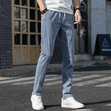 Load image into Gallery viewer, Spring Summer Cotton Jogger Pant Men Pants Harajuku Cargo Jeans Casual Harem Denim Korean Sweatpants Male Trousers
