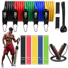 Load image into Gallery viewer, New 150lb Fitness Resistance Bands Set Yoga Elastic Band Booty Belt Training Loops Bands Workout Gym Equipment   Bodybuilding
