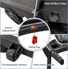 Load image into Gallery viewer, Folding Electric Treadmill with Incline 2.5HP Energy Saving
