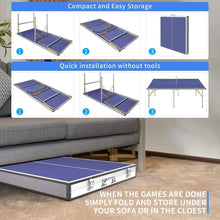 Load image into Gallery viewer, Ping Pong Table,Foldable,with Net and2 Ping Pong Paddles and 3 Balls,No Assembly,Portable Table Tennis Table Set,Festivals Gifts
