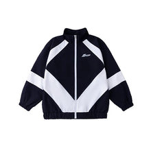 Load image into Gallery viewer, Kid Hip Hop Clothing Black White Color Block Windbreaker Jacket Casual Jogger Pants for Girl Boy Jazz Dance Wear Costume Clothes
