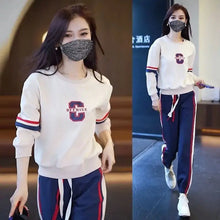 Load image into Gallery viewer, Leisure Women&#39;s Set 2024 Spring and Autumn Season New Fashion Loose and Slimming Casual Sports Two Piece Set
