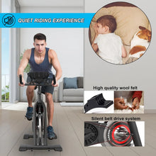 Load image into Gallery viewer, Bikes Stationary,Exercise Bike for Home Indoor Cycling Bike for Home Cardio Gym,Workout Bike with pad Mount &amp; LCD Monit
