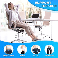 Load image into Gallery viewer, Seat Cushions for Office Chairs,Memory Foam Coccyx Cushion Pads for Tailbone Pain,Sciatica Relief Pillow,Correct Sitting Posture
