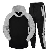 Load image into Gallery viewer, 2024 Hoodies 2 Piece Set Men y2k Streetwear Sport Casual Trouser Suits Long Sleeve Hooded Sweatshirts+Jogger Running Sweatpants
