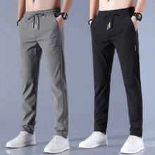 Load image into Gallery viewer, Men&#39;S Drawstring Sweatpants With Pockets Fast Dry Stretch Pants Ice Cool Breathable Pants Running Jogger Harajuku Streetwear
