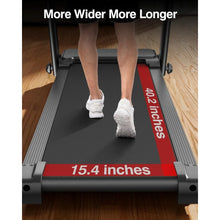 Load image into Gallery viewer, Treadmills for Home, 3.0HP Quiet Brushless Folding Treadmill with Heart Rate Sensor, Silicone Damping System Freight free
