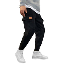 Load image into Gallery viewer, 2024 Spring Fall Harem Pants Men Multi-Pockets Elastic Waist Drawstring Casual Joggers Sweatpants Male Loose Straight Trousers
