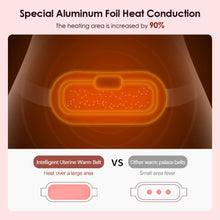 Load image into Gallery viewer, Menstrual Heating Pad Smart Warm Palace Belt Relief Waist Pain Cramps Vibrating Abdominal Massager Electric Waist Belt Device
