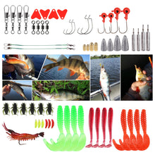 Load image into Gallery viewer, 83pcs Fishing Lures Kit for Bass Trout Salmon Fishing Accessories Tackle Tool Fishing Baits Swivels Hooks
