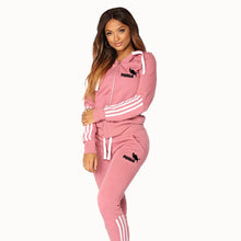 Load image into Gallery viewer, 2024 Spring Tracksuit Women 2 Piece Set Print Hoodies+Pants Sportwear Women&#39;s Sports Suit Hooded Zippers Sweatshirt Set Female
