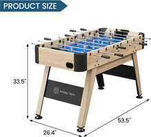 Load image into Gallery viewer, 54 Inch Full Size Foosball Table, Soccer Table Game for Kids and Adults, Arcade Table Soccer for Home, Indoor Game Ro
