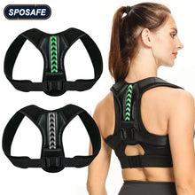 Load image into Gallery viewer, Adjustable Back Shoulder Posture Corrector Belt Clavicle Spine Support Reshape Your Body Home Office
