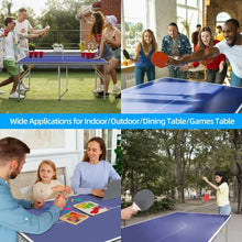 Load image into Gallery viewer, Ping Pong Table,Foldable,with Net and2 Ping Pong Paddles and 3 Balls,No Assembly,Portable Table Tennis Table Set,Festivals Gifts
