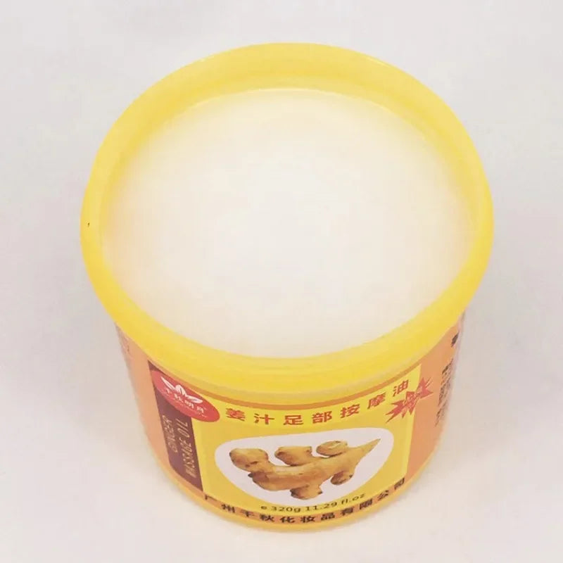Ginger Juice Foot Massage Oil Ginger Foot Massage Cream Moisturizing Preventing Dryness and Cracking Foot Massager   Spa