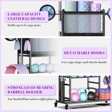 Load image into Gallery viewer, Weight Rack for Dumbbells, Home Gym Storage for Yoga Mat Dumbbells Kettlebells and Strength Training Equipment, Dumbbell Rack
