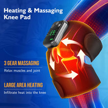 Load image into Gallery viewer, 3 in 1 Vibration Massage Heating Pad for Shoulder Knee Elbow Physiotherapy Machine for Arthritis Pain Relief Kneepad
