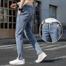 Load image into Gallery viewer, Spring Summer Cotton Jogger Pant Men Pants Harajuku Cargo Jeans Casual Harem Denim Korean Sweatpants Male Trousers
