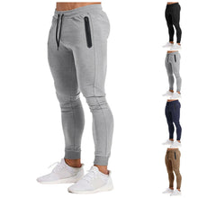 Load image into Gallery viewer, Mens Casual Pants Four Seasons New Gym Training Pants Casual Elastic Sports Belt Pocket Sweatpants Athletic
