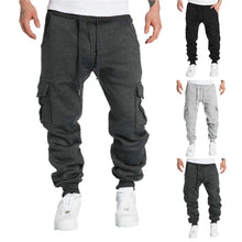 Load image into Gallery viewer, Streetwear Mens Joggers Pants Men Casual Cargo Pants Hip Hop Multi Pockets Sweatpants Male Fashion Solid Trousers 2024 New
