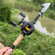 Load image into Gallery viewer, Mini Telescopic Rock Fishing Rod Feeder Carbon Fiber Fishing 1.5m 1.8m 2.1m 2.4m Ball Bearing 19+1BB Fishing Reel Kit
