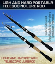 Load image into Gallery viewer, Mini Telescopic Rock Fishing Rod Feeder Carbon Fiber Fishing 1.5m 1.8m 2.1m 2.4m Ball Bearing 19+1BB Fishing Reel Kit
