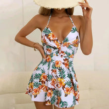 Load image into Gallery viewer, Swimsuit Women Plus Size Swimwear 2023 Two Piece Bathing Suit Ruffle Swimwear With Shorts Women&#39;s swimsuit conjuntos de bikinis
