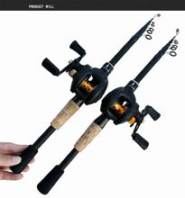 Load image into Gallery viewer, Mini Telescopic Rock Fishing Rod Feeder Carbon Fiber Fishing 1.5m 1.8m 2.1m 2.4m Ball Bearing 19+1BB Fishing Reel Kit
