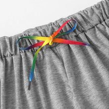 Load image into Gallery viewer, Running Shorts For Women Casual Rainbow Print Sport  Elastic Short Pants Beach Shorts Trousers Active Workout Gym Shorts
